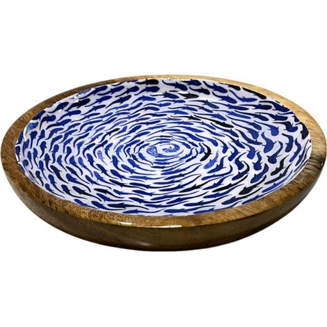 Piatto decorativo in legno per pesce, ideale per la cucina, design marino, resistente e leggero, arredamento nautico