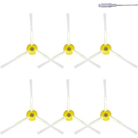 Rumba replacement parts for iRobot Roomba 600, 700, 800, 900 series, side brushes 675, 692, 694, 677, 671, 614, 980, 960, 985, 981, 880, 860, 850, 861, 866, 870, 890, vacuum cleaner accessory set, 6 s
