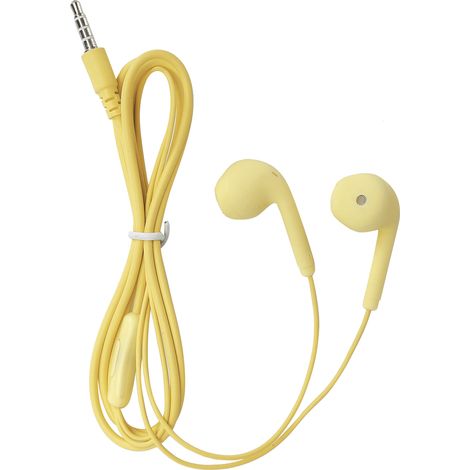 par de auriculares con cable, interfaz de 3,5 mm, sonido Hi-Fi, micrófono incorporado, para smartphone, tableta y PC. (1/5)