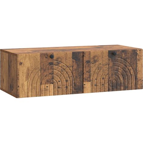 Wandmontierter TV-Schrank Altholz 99 x 41 x 30 cm Holzwerkstoff vidaXL