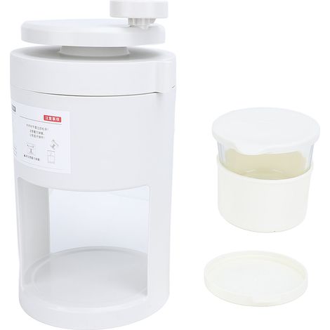 Machine à glace rasée manuelle avec broyeur de tasse de Smoothie en verre 40Cr13 fabricant de cône de neige à lame pour un usage domestique (1/5)