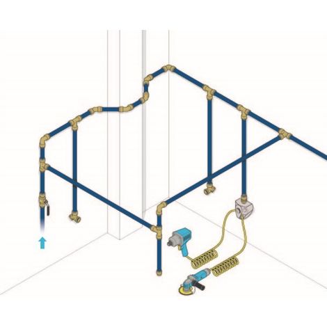 ELMAG ALU-Druckluftrohr Ø 22 x 20 mm, Stangenware 3m 20 bar, Preis pro Stange, VPE: 20x3m = 60m (1/3)