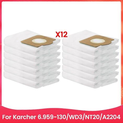 Sac à poussière de rechange pour aspirateur Karcher 6.959-130/WD3/NT20/A2204