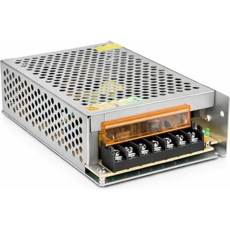 Bloc d'alimentation transformateur 110/220 V CA à 12 V CC 120 W 10 A, installation en intérieur IP20 pour bande LED, néon ou appareils basse tension (1/5)