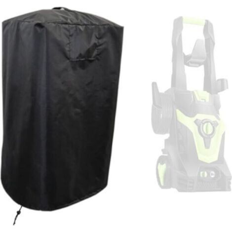 Housse pour nettoyeur haute pression de jardin, housse pour nettoyeur haute pression électrique avec aération, imperméable, Oxford 420D, noire, 45 x 87 cm (1/4)