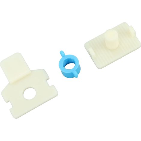 Lot de 20 attaches pour mangeoires de cage à lapin, en polypropylène, avec crochet de porte et système de fixation. Accessoires pour cages à lapins.