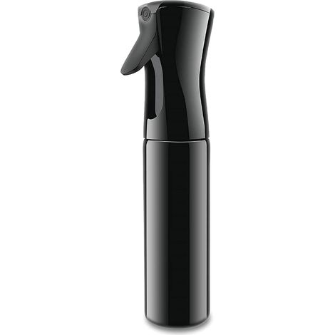 Vaporisateur Cheveux Brumisateur Plante Spray Cheveux Boucle Bouteille Vide Bottle Eau Pulverisateur Extrême Mist Trigger Atomiseur Voyage Salon de Coiffure Visage Jardin (10.1oz/300ml noir) (1/5)