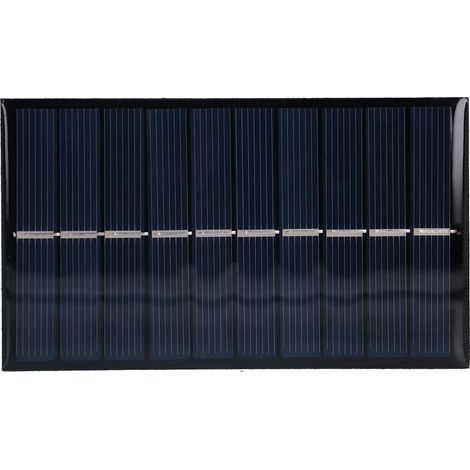 Panneau solaire en silicium polycristallin 1 W 5 V, panneau solaire époxy pour projets de bricolage (1/5)