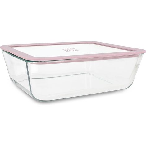 Boite hermétique rectangulaire en verre 1550ml, PRESSBOX (1/5)