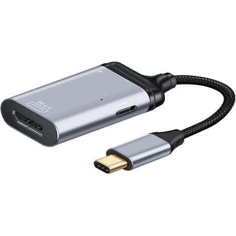 Adaptateur USB-C vers VGA durable, adaptateur USB-C en aluminium vers TV HD 4K, connexion fluide, compatibilité améliorée. (1/5)