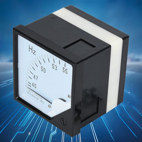 Fréquencemètre à panneau carré 45-55 Hz AC 380 V 1,5 Testeur de fréquence haute précision (1/5)