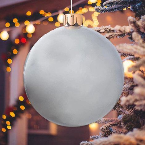 Boule de décoration noël gonflable Extra grande en et fournitures fête pour jardin Patio 25 pouces 65cm Pvc (1/4)