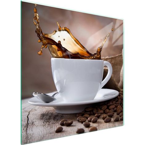 Protezione in vetro per piano cottura 50x52 Caffè (1/5)