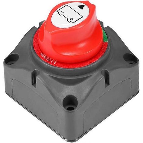 Interrupteur d'isolement universel 12 V/24 V 300 A pour batterie marine, étanche, coupe-batterie principal pour bateau ou véhicule marin (1/5)