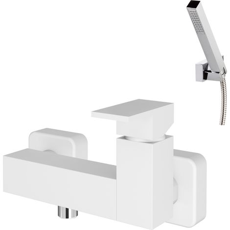 Presto Nitro Plus 5343011 Grifo ducha monomando mezclador con accesorios de ducha blanco (1/2)