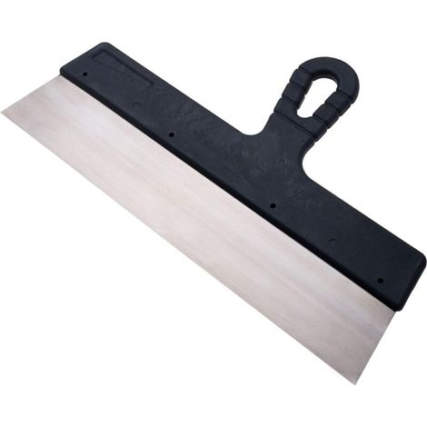Großer 445-mm-Spachtel, Spachtelmesser, Edelstahl-Bandschaber, Tapetenschaber, Werkzeug zum Entfernen von Kitt und Farbe, Gipsschaufel (1 Stück)