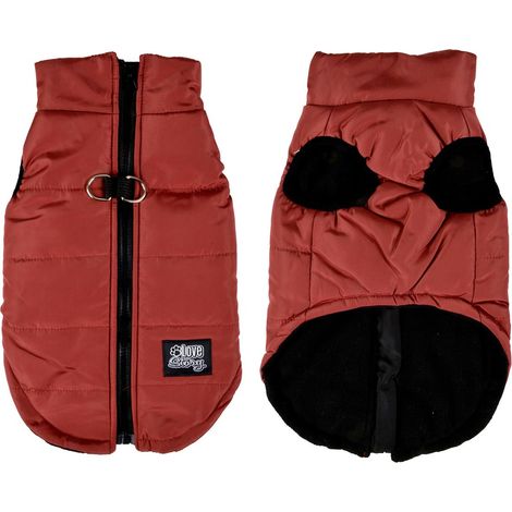 Doudoune Chien Matelassée "Polaire" 55cm Rouge