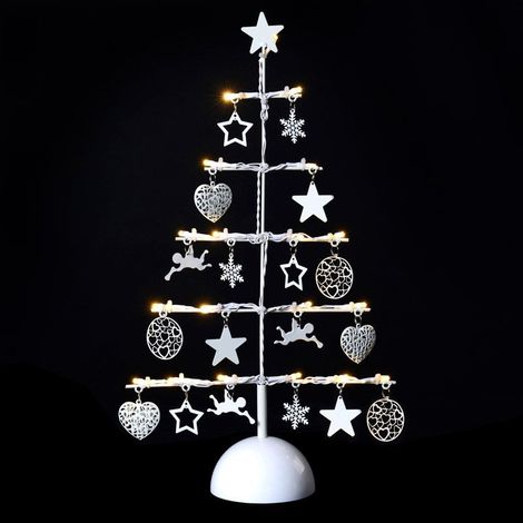 Décoration Lumineuse "Sapin" 45cm Blanc Chaud