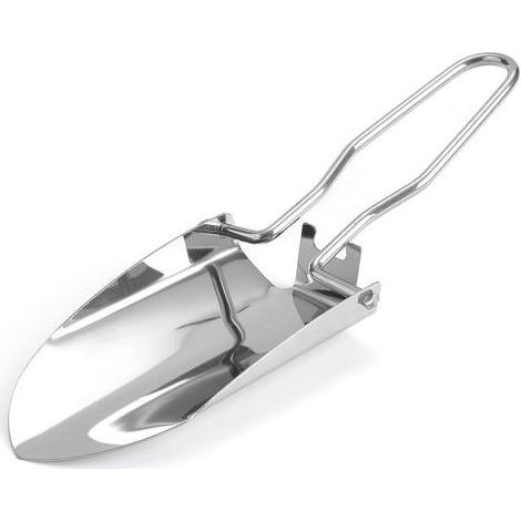 1 truelle de jardin en acier inoxydable, résistante à la rouille, petite pelle de jardin, mini pelle à main pour plantation, creuser, désherber, camping et randonnée (1/3)
