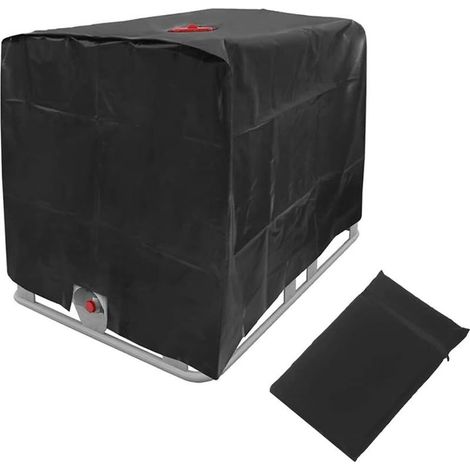 120×100×116cm Bache Protection, Bâche Imperméable, Couverture Imperméable, Housse de Protection pour Réservoir IBC, Couvercle Cuve 1000L, Bouchon Cuve Anti-UV, Réservoir d'eau Couv (1/5)