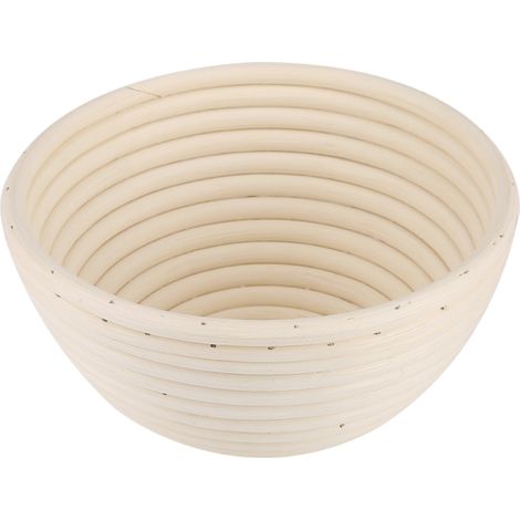 Panier en rotin pour levée de pâte à pain rond, style européen, 18 x 9 cm (1/5)