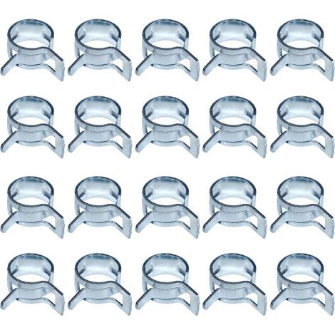 20 x Colliers de carburant à ressort Action Diamètre du filetage =12mm 15/32" 0,469" (1/5)