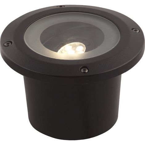 Spot encastrable extérieur 12V – 320lm – 5W – 3000K – Aluminium noir – IP67 pour extérieur – Installation facile – Garden Lights