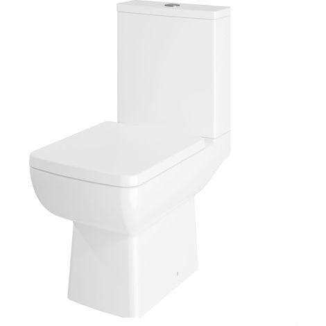 Comfort Height Close-Coupled Toilet Soft-Close Seat – White