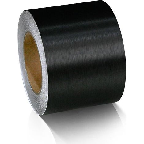 Film Autocollant Fibre Noir Mat 5cm10m - Film Vinyle Autocollant, Adapté à l'Apparence et à l'Intérieur des Motos, des Voitures (1/4)