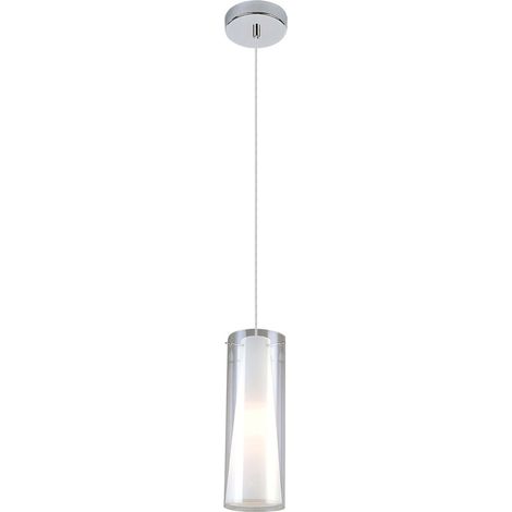 Lampada a sospensione Italux Carole cromata E27 Ø11 (1/2)