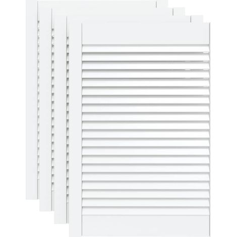 Maison Exclusive - Ante a Lamelle 4 pz Bianche 69x49,4 cm in Legno di Pino