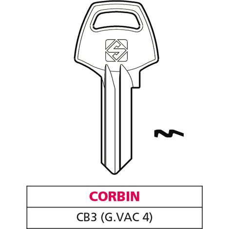 Silca CHIAVE OTTONE CB3 (G. VAC 4) CORBIN 20.00 pz
