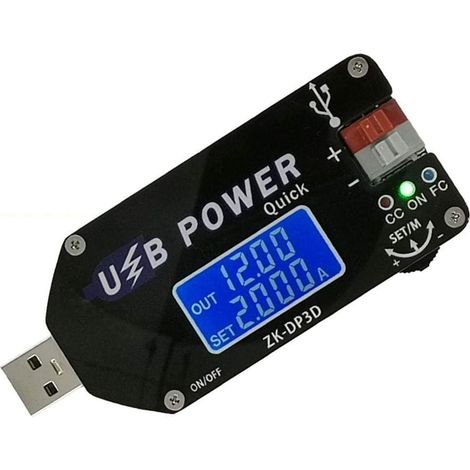 Convertisseur CC/CC CC TYEPE-C CC 4-13V à 1-30V Module d'alimentation Ajustable 2A 15W Alimentation QC2.0 3.0 (1/5)