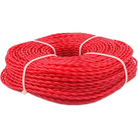 Fil Coupe Bordure - Nylon 3 0 mm - 60 m - Pour Débroussailleuse et Taille-Haie - Universel - 1 pièce