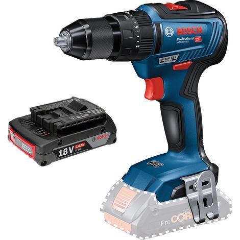 Taladro de impacto a batería Bosch GSB 18V-55 / 1x batería de 2,0 Ah