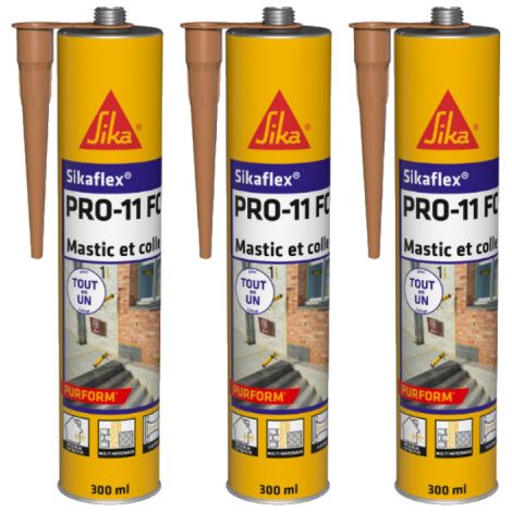 SIKA Sikaflex PRO 11 FC Purform Klebedichtmasse 3er-Set - Beige - 300ml (1/5)