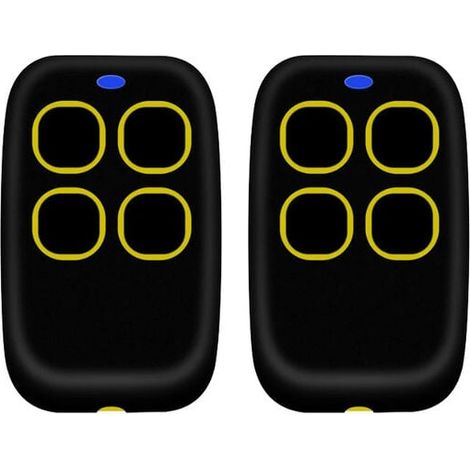 Ulisem 2PCS 4 in 1 Universal-Torfernbedienung, 250 bis 913 MHz Mehrfrequenz-Rolling-Code-Universalfernbedienung. Programmierbare Torfernbedienung, aktualisierte Version mit Kompatibilitätsliste (Ja (1/4)