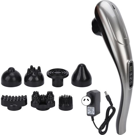 10 vitesses masseur corporel portatif 8 têtes vibration haute fréquence machine de massage profond tissus 100-240V fiche AU