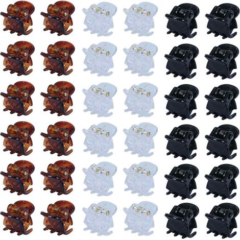 Juego de 36 pinzas para el cabello, diseño de garra, antideslizantes, para bebés, niños, niñas y mujeres. (1/5)