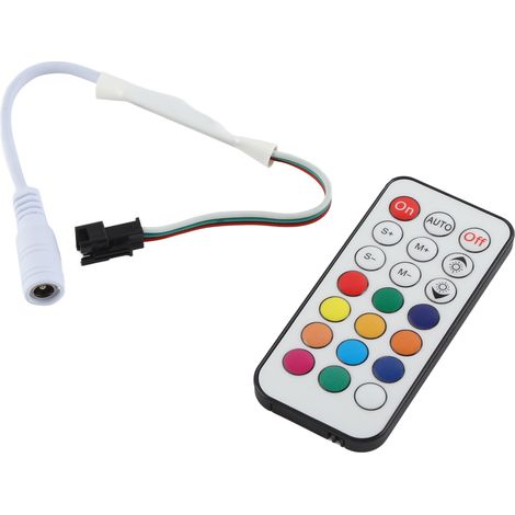 Mini variateur de télécommande sans fil RF à 21 touches, WC2811 2812B, couleur, effet de luminosité réglable, LED. (1/5)