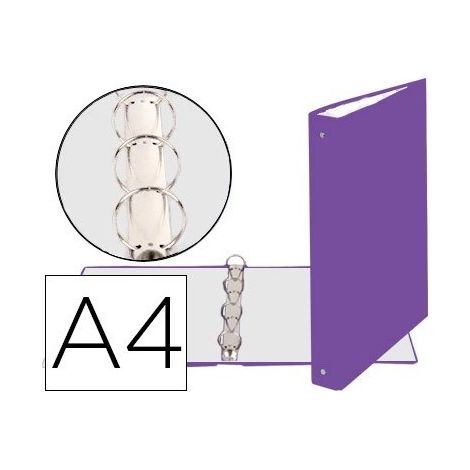 Exacompta 51376E Ringmappe A4 Violett