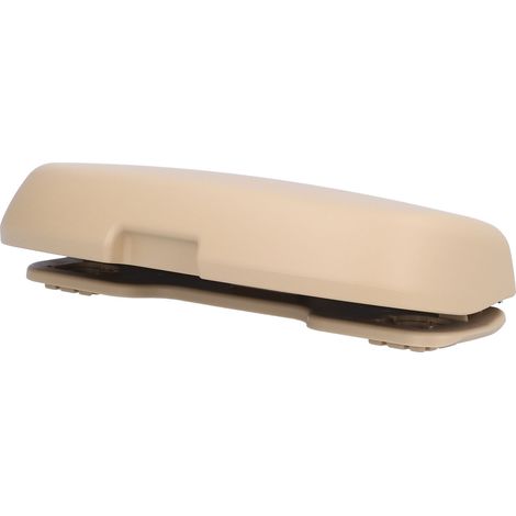 Porte-lunettes de voiture Étui à lunettes Fixation poignée de maintien au plafond Adapté pour BMW Série 3 E90 E91 E92, Série 5 E60 E61, E82 Beige (1/5)
