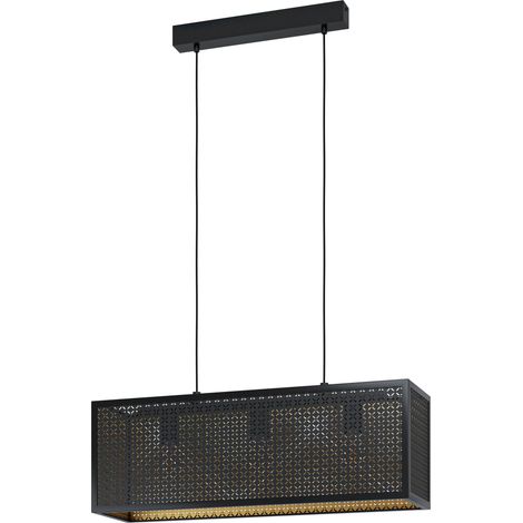 Suspension luminaire Sallicano, lustre chambre à 3 flammes, plafonnier (1/5)