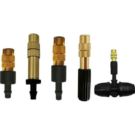 10PCS 5 Types Of Micro Drip Irrigation Misting Brass Nozzle Garden Spray Cooling Parts Copper Sprinkler With Connector (1/5)