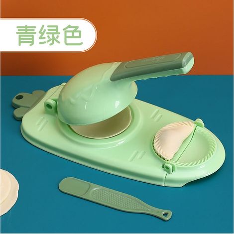 Presse de cuisine 2 en 1 alliage de zinc bois pour raviolis (1/4)