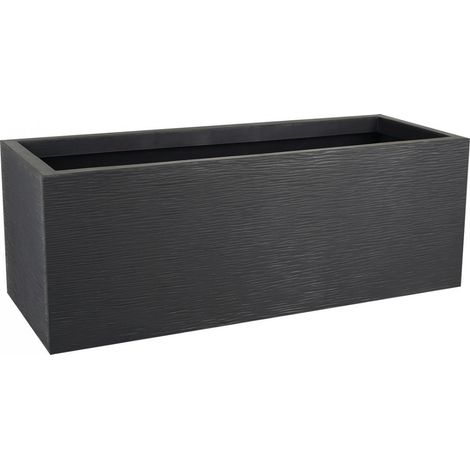 Jardiniere plastique graphit 57 79,5 x 29,5 x 29,5 gris anthracite - EDA