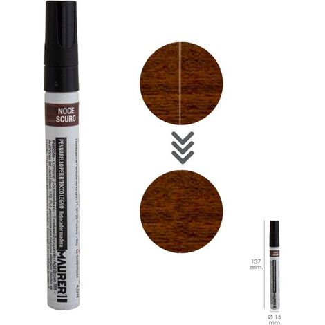 Rotulador Profesional Retoque Madera Color Nogal Oscuro