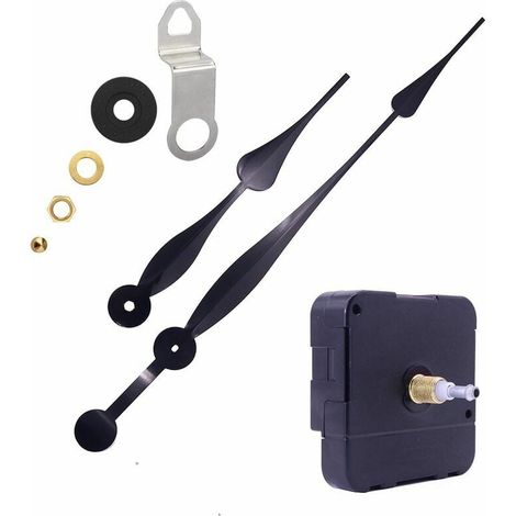 Mouvement D Horloge Murale - Quartz Haute Puissance - Tige Longue 23 mm - Adapté Panneaux Épais 4 À 8 mm - Pour Aiguilles Jusqu À 450 mm - Kit Complet ×1 (1/3)