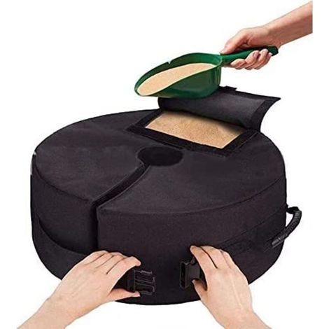 Schirmständer-Gewichtssack, 18 Zoll abnehmbarer runder Gartenschirm