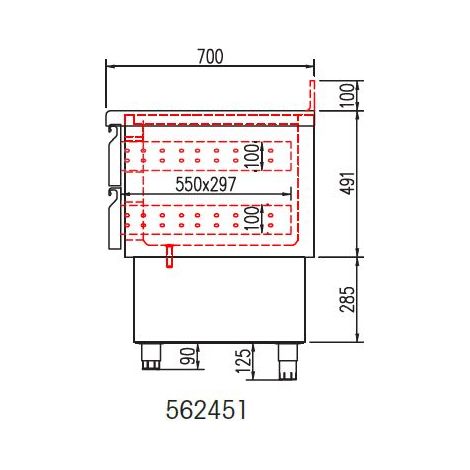Kit 2 Tiroirs pour Meuble 700 MF et Saladettes - Coreco